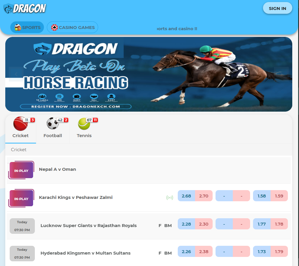 Dragonexch - Dragon's Exchange India